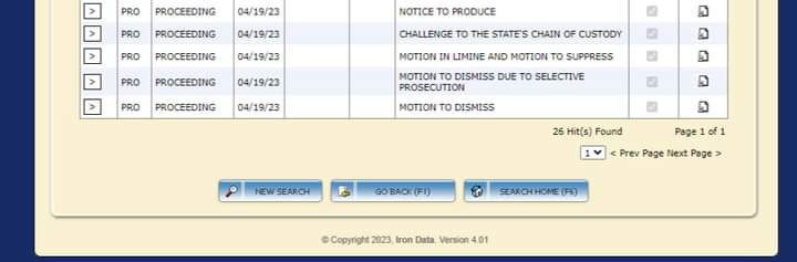 Filing Motions Results in Dismissal of Case, April 2023